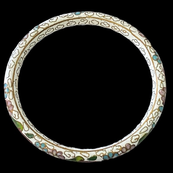 Vintage Chinese Cloisonné Enamel Bangle - Picture 7 of 7